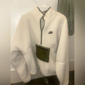 Nike 1/4 Zip Fleece with Olive Accents